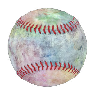 Balle De Baseball Dessin main libre abstrait à partir de l'aquarell