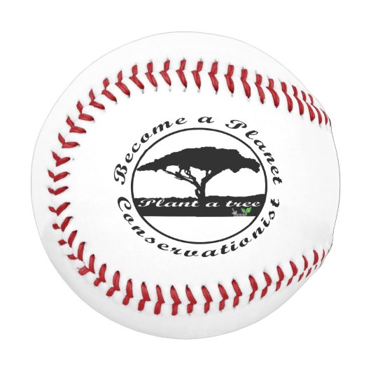Balle De Baseball Devenez écologiste de la planète (Devant Gauche)