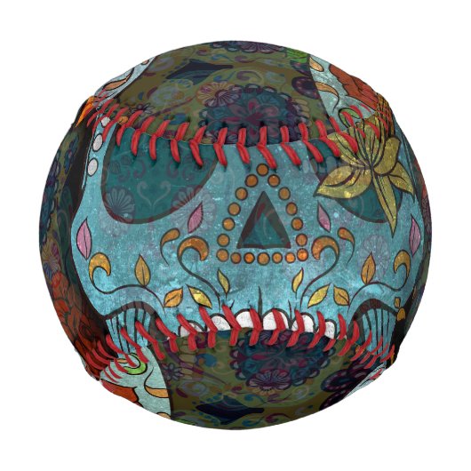 Balle De Baseball Dia De Los Muertos (Dos)