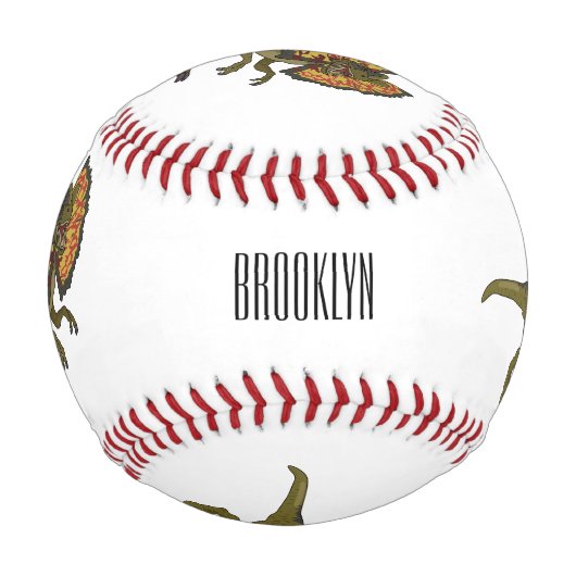 Balle De Baseball Dilophosaurus dessin animé (Dos)