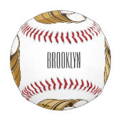 Balle De Baseball Dim sum dessin animé (Devant)