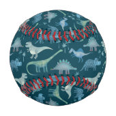 Balle De Baseball Dinosaur Motif Turquoise Vert (Dos)