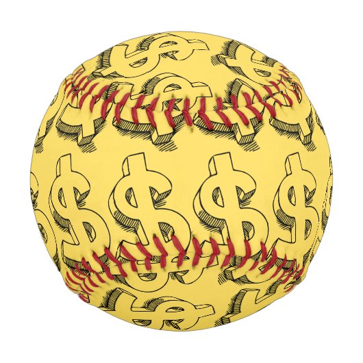 Balle De Baseball dollar or (Devant)