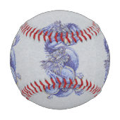 Balle De Baseball Dragon bleu (Devant)