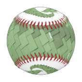 Balle De Baseball Dragon de coeur vert olive blanc (Dos)