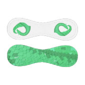 Balle De Baseball Dragon de coeur vert sur blanc (Panneaux)