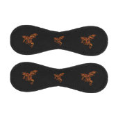 Balle De Baseball Dragon flamboyant sur noir (Panneaux)