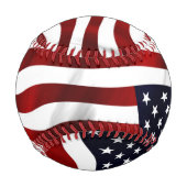 Balle De Baseball Drapeau américain (Dos)