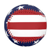 Balle De Baseball Drapeau américain 2 (Devant Gauche)