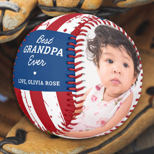 Balle De Baseball Drapeau américain GRANDPA patriotique Personnalisé