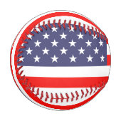 Balle De Baseball Drapeau américain patriotique cadeau de base-ball (Devant Gauche)