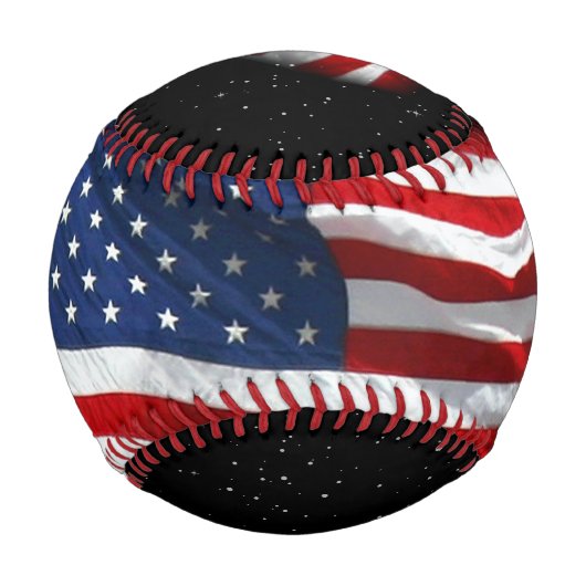 Balle De Baseball Drapeau américain patriotique États-Unis (Devant)