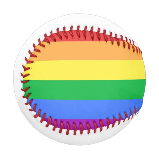 Balle De Baseball Drapeau arc-en-ciel (Devant Gauche)