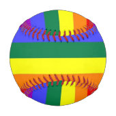 Balle De Baseball Drapeau arc-en-ciel du Gay pride LGBT (Devant)