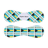 Balle De Baseball Drapeau bahaméen avec votre nom (Panneaux)