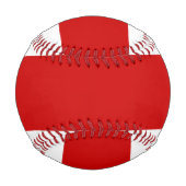 Balle De Baseball Drapeau biélorusse (rouge et blanc) (Dos)