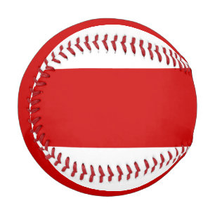 Balle De Baseball Drapeau biélorusse (rouge et blanc)