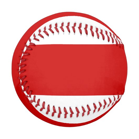 Balle De Baseball Drapeau biélorusse (rouge et blanc) (Devant Gauche)