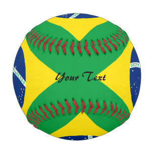 Balle De Baseball Drapeau brésilien
