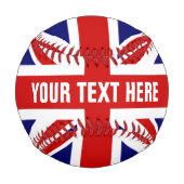 Balle De Baseball Drapeau britannique Union Jack cadeau de base-ball (Devant)