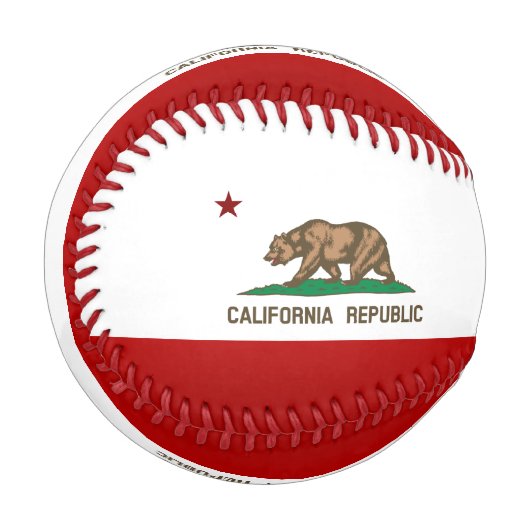 Balle De Baseball Drapeau californien (Devant Gauche)
