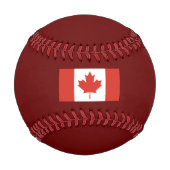 Balle De Baseball Drapeau canadien (Feuille d'érable) (Canada) (Dos)