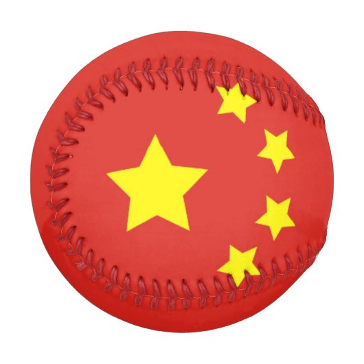 Balle De Baseball Drapeau chinois (Devant Gauche)