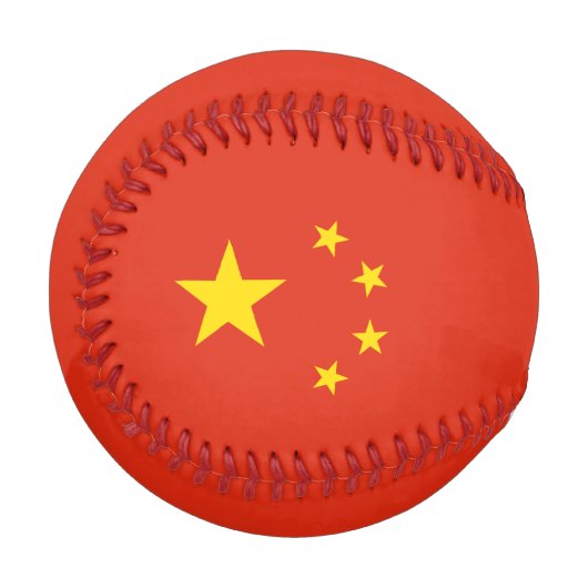 Balle De Baseball Drapeau chinois (Chine) (Devant Gauche)