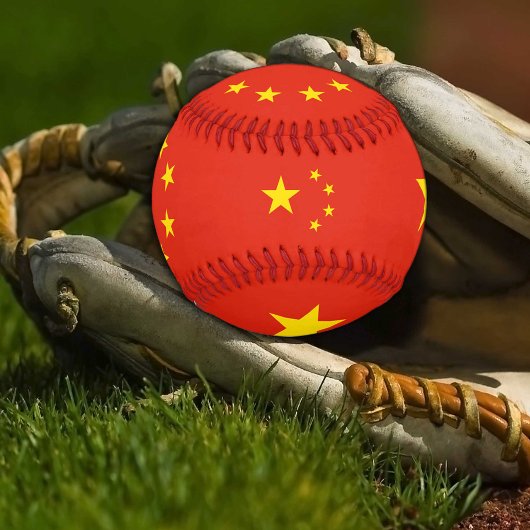 Balle De Baseball Drapeau chinois & Chine sports / Bals de baseball
