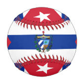 Balle De Baseball Drapeau Cubain & Sports Cuba / Bals de baseball (Devant)