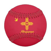 Balle De Baseball Drapeau d'Albuquerque, Nouveau-Mexique Baseball (Devant)