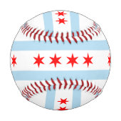 Balle De Baseball Drapeau de Chicago, Illinois Baseball (Devant)