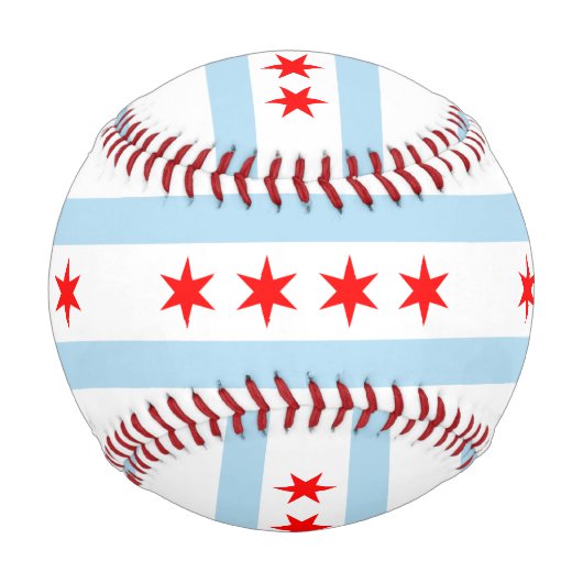Balle De Baseball Drapeau de Chicago, Illinois Baseball (Devant)
