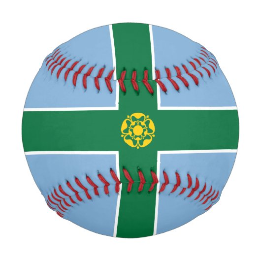 Balle De Baseball Drapeau de Derbyshire (Comté d'Angleterre, Royaume (Dos)