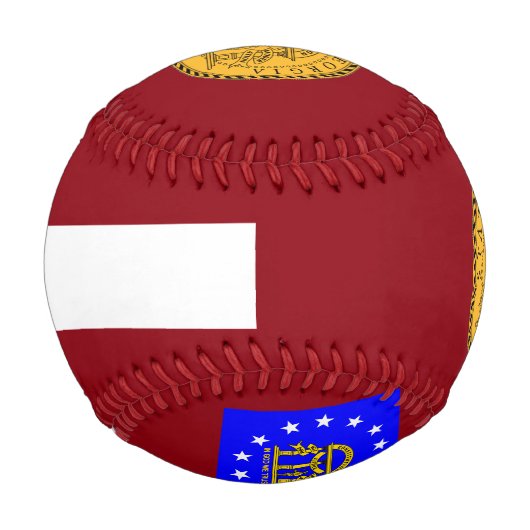 Balle De Baseball Drapeau de Géorgie (Devant)