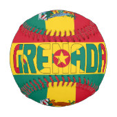 Balle De Baseball Drapeau de Grenade et armoiries patriotique (Devant)