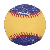 Balle De Baseball Drapeau de Grunge en Alaska (Dos)