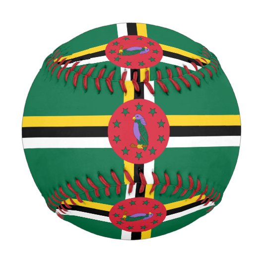 Balle De Baseball Drapeau de la Dominique (Devant)