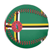 Balle De Baseball Drapeau de la Dominique (Devant Gauche)