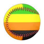 Balle De Baseball Drapeau de la Fierté Aromantique (Devant Gauche)