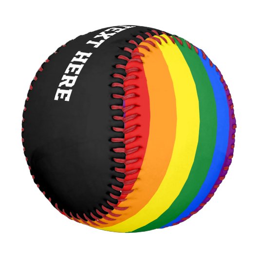 Balle De Baseball Drapeau de la fierté LGBT (Angle)
