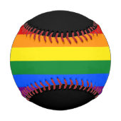Balle De Baseball Drapeau de la fierté LGBT (Devant)