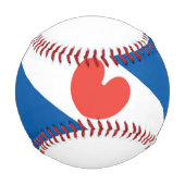 Balle De Baseball Drapeau de la Frise (Devant)