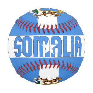 Balle De Baseball Drapeau de la Somalie et Armoiries Patriotique