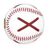 Balle De Baseball Drapeau de l'Alabama (Devant Gauche)