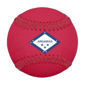Balle De Baseball Drapeau de l'Arkansas (Dos)