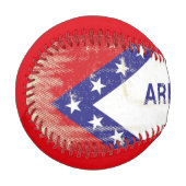 Balle De Baseball Drapeau de l'Arkansas (Devant Gauche)