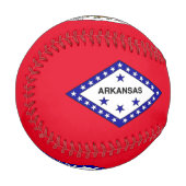 Balle De Baseball Drapeau de l'Arkansas (Devant Gauche)