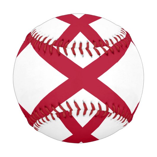 Balle De Baseball Drapeau de l'état de l'Alabama (Dos)