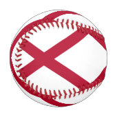 Balle De Baseball Drapeau de l'état de l'Alabama (Devant Gauche)